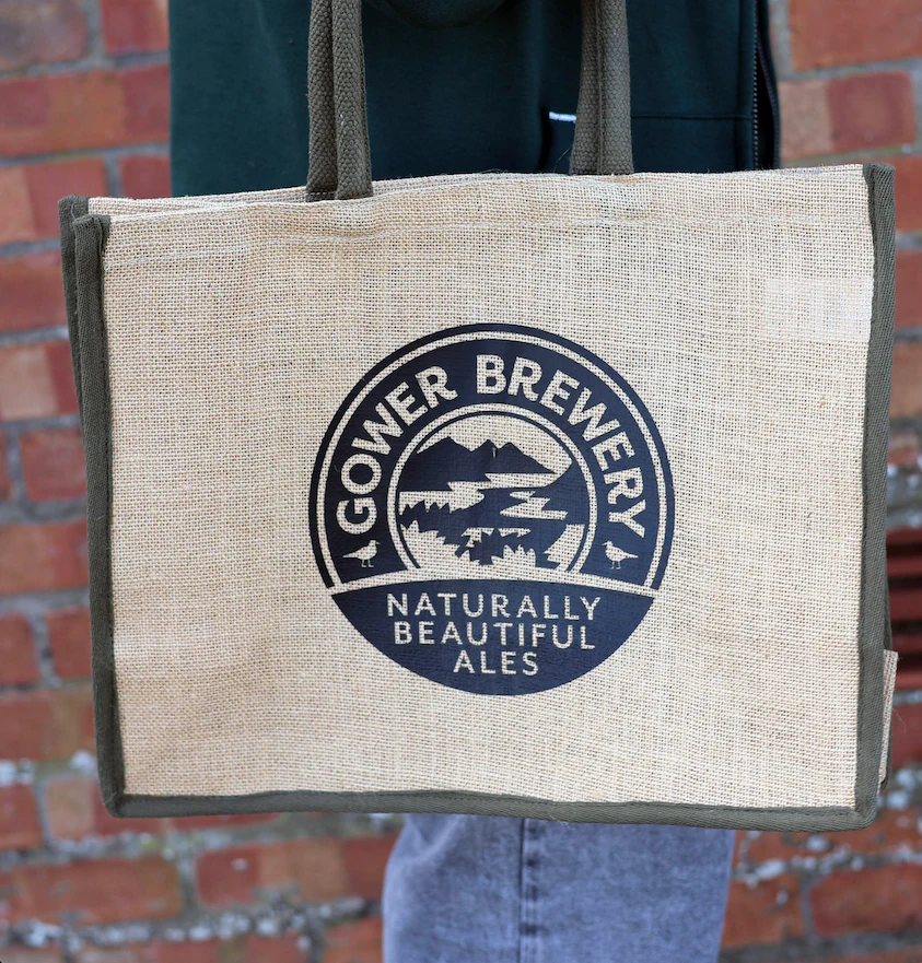 Gower Brewery Jute Bag - Image 2
