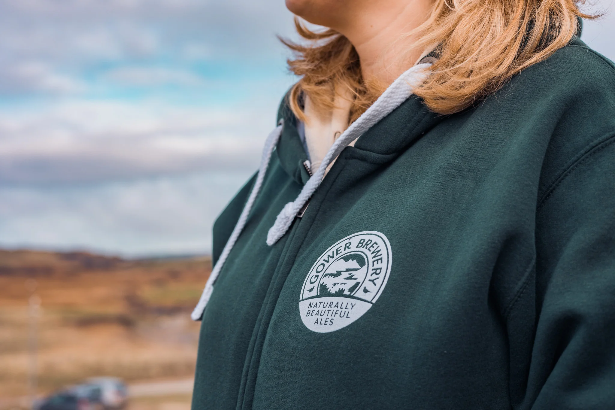 Gower Brewery Zip-Up Hoodie - Image 3