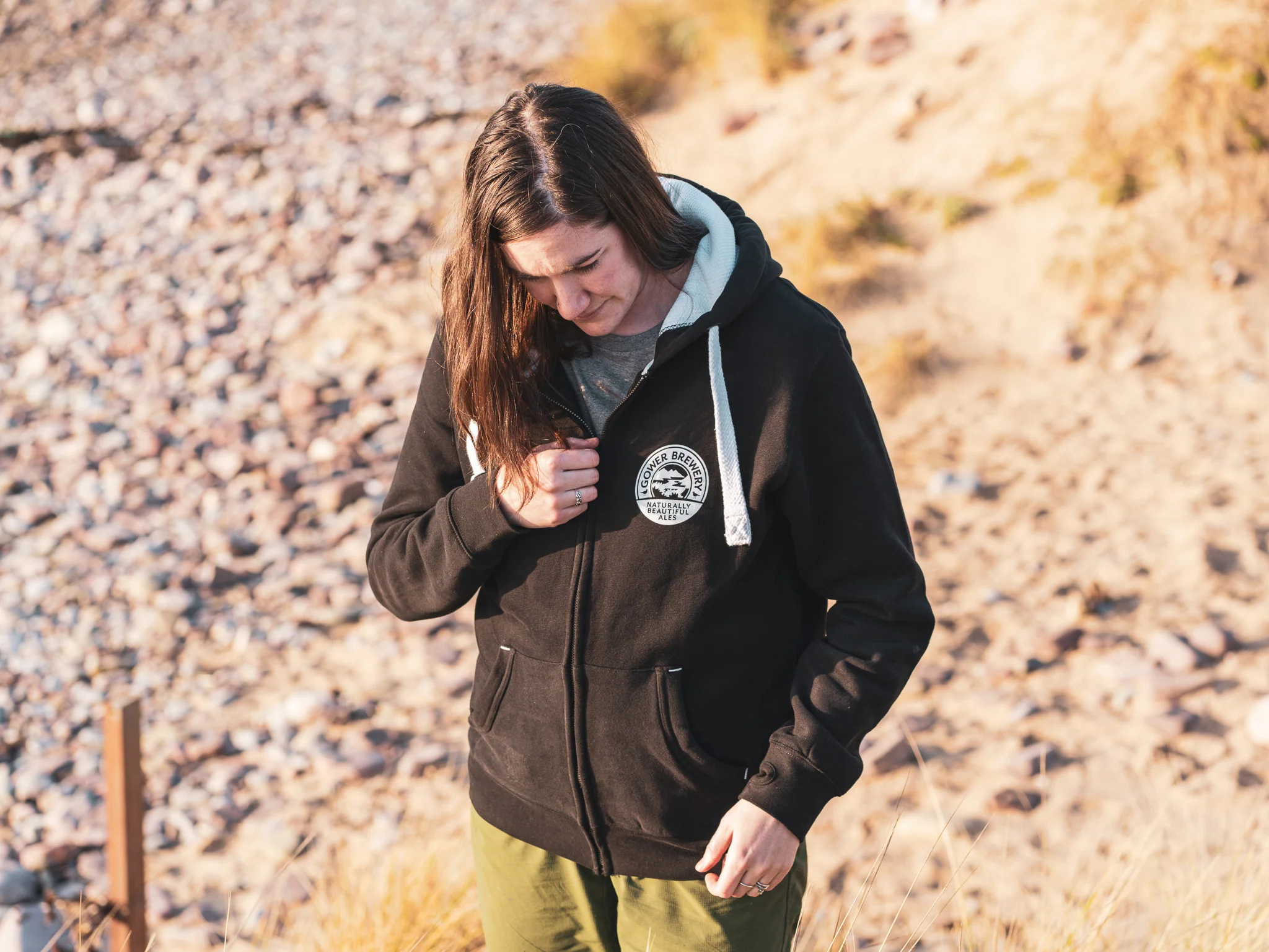 Gower Brewery Zip-Up Hoodie - Image 4